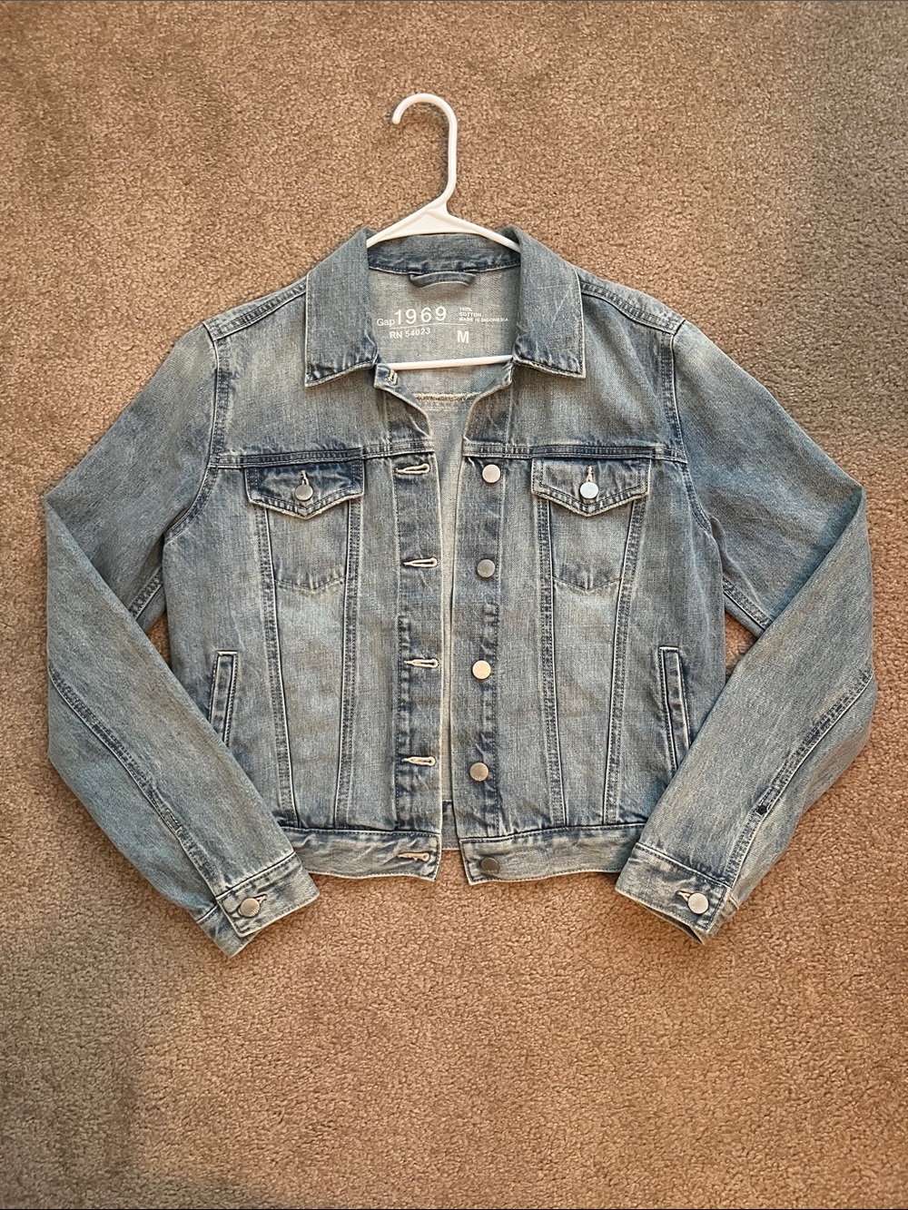 Gap 1969 Light Wash Cotton Denim Jacket